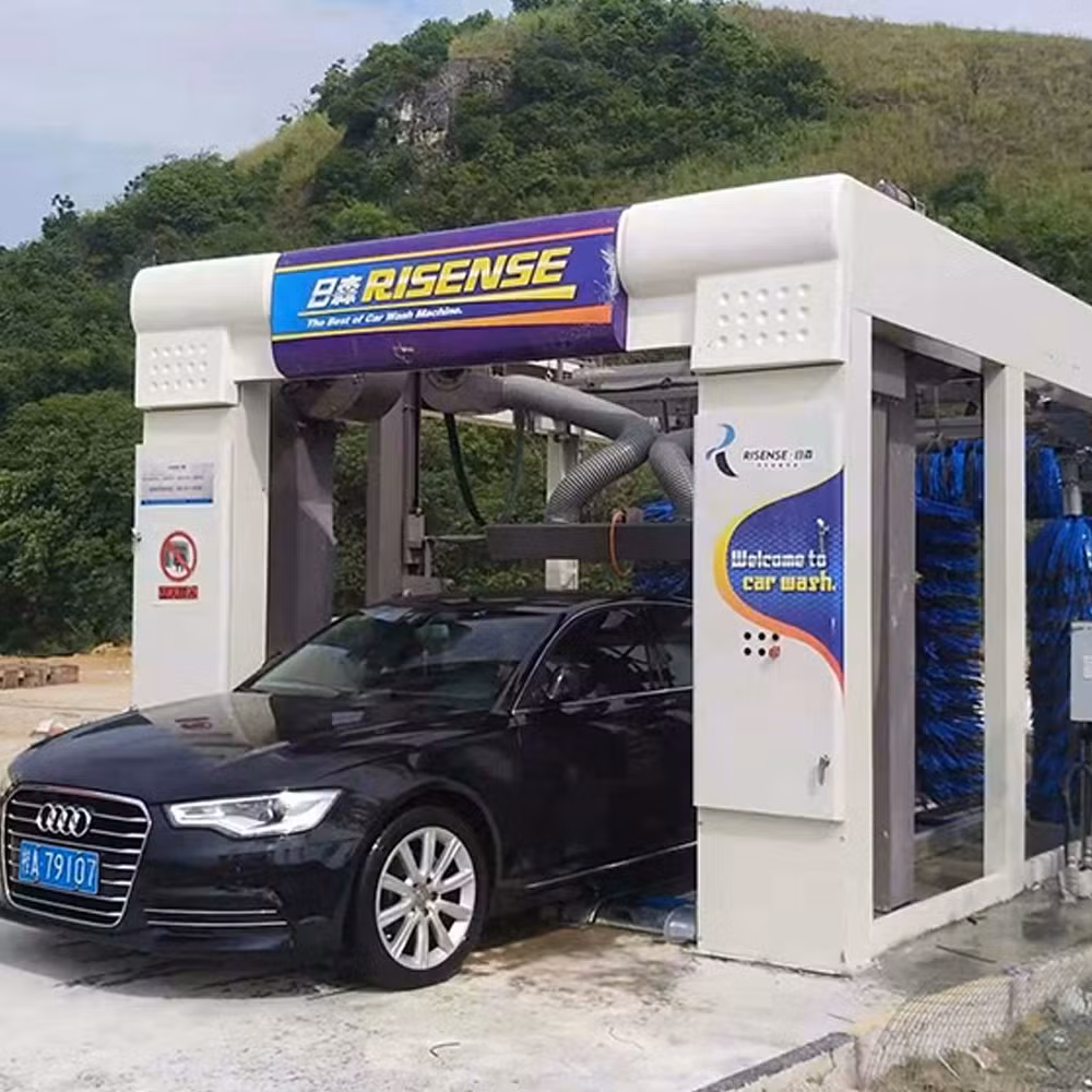 Портальная автомойка Qingdao Risense 9 Brush Tunnel Portal с системой CE и VFD