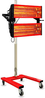 HEATINDUCT 2100W Infrared Shortwave Paint Dryer Double Head